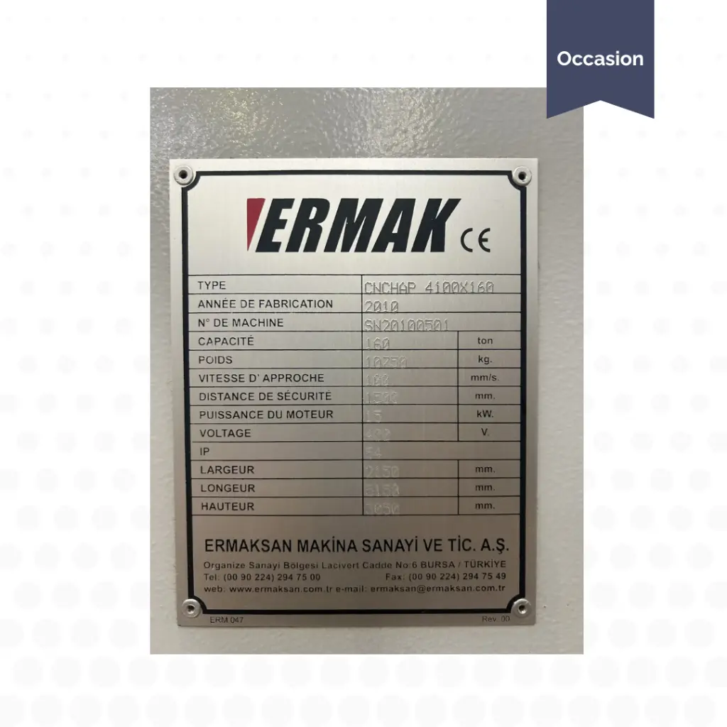 Presse plieuse - ERMAK HAP 4160 -CNC -160t x 4mts -.webp